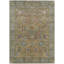 Tapis intérieur/extérieur lavable à motifs floraux dorés et verts 90 x 150 cm