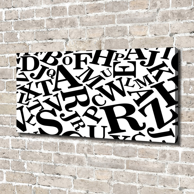 Alphabet - Wrapped Canvas Print
