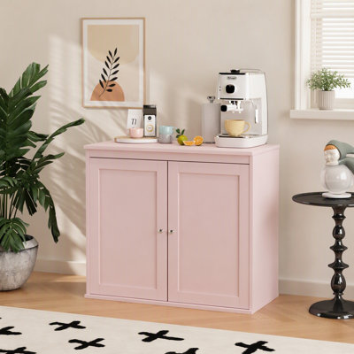Kitchen Storage Cabinet with Adjustable Shelves and Anti-Tip Design
