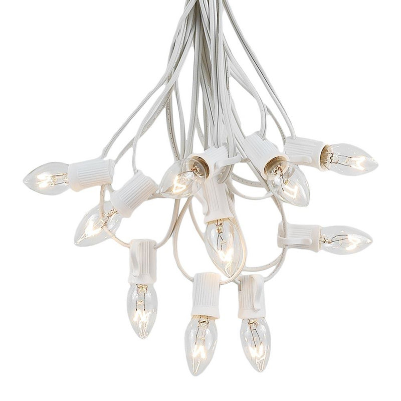 Éclairage pour chaîne de noël 100, Transparent, 100, 120"