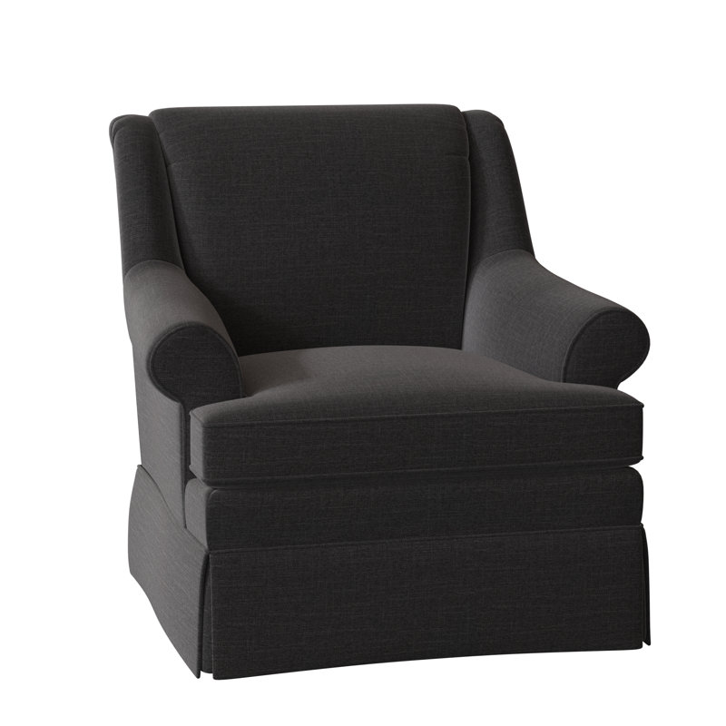Eliana 35" Wide Armchair, No, Paradigm 45 Black