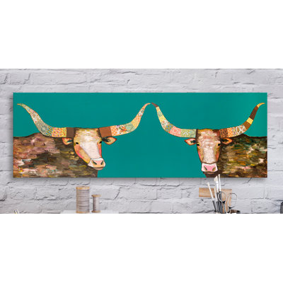 -impression sur toile Longhorns
