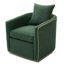 Fauteuil pivotant rembourré Fauteuil club Fauteuil club pour salon, coin lecture et petits espaces-236347770
