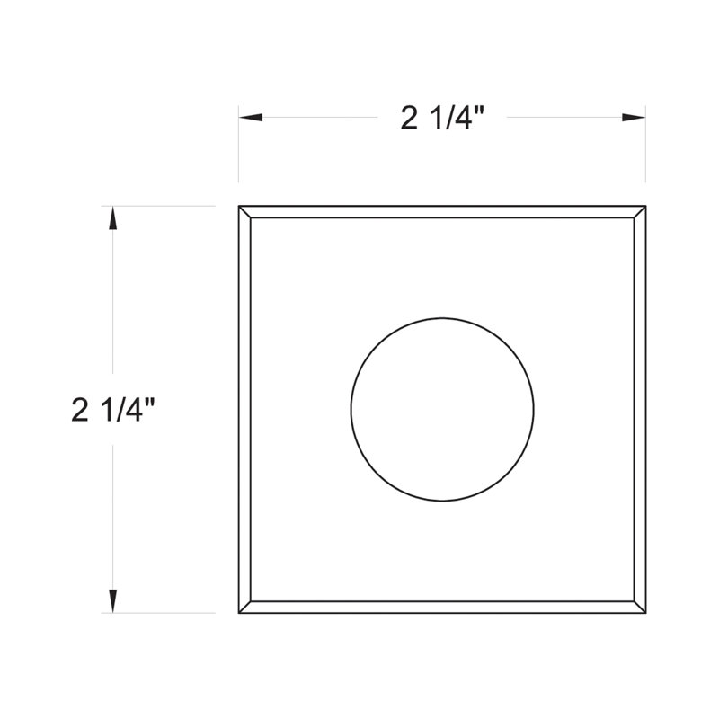 Dot LED Large Square Button Light