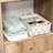 Decorative Collapsible Rectangular Fabric Storage Bin Organizer Basket With Wooden Handles For Clothes Storage-46921495