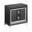 Nightstand, Metallic 2-Drawer Nightstand