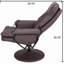 Fauteuil inclinable pivotant en cuir Scratch Cat