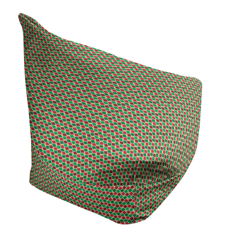 Fauteuil à billes et méridienne standard, H 29 po x l 38 po x P 42 po, Vin rouge / vert / or