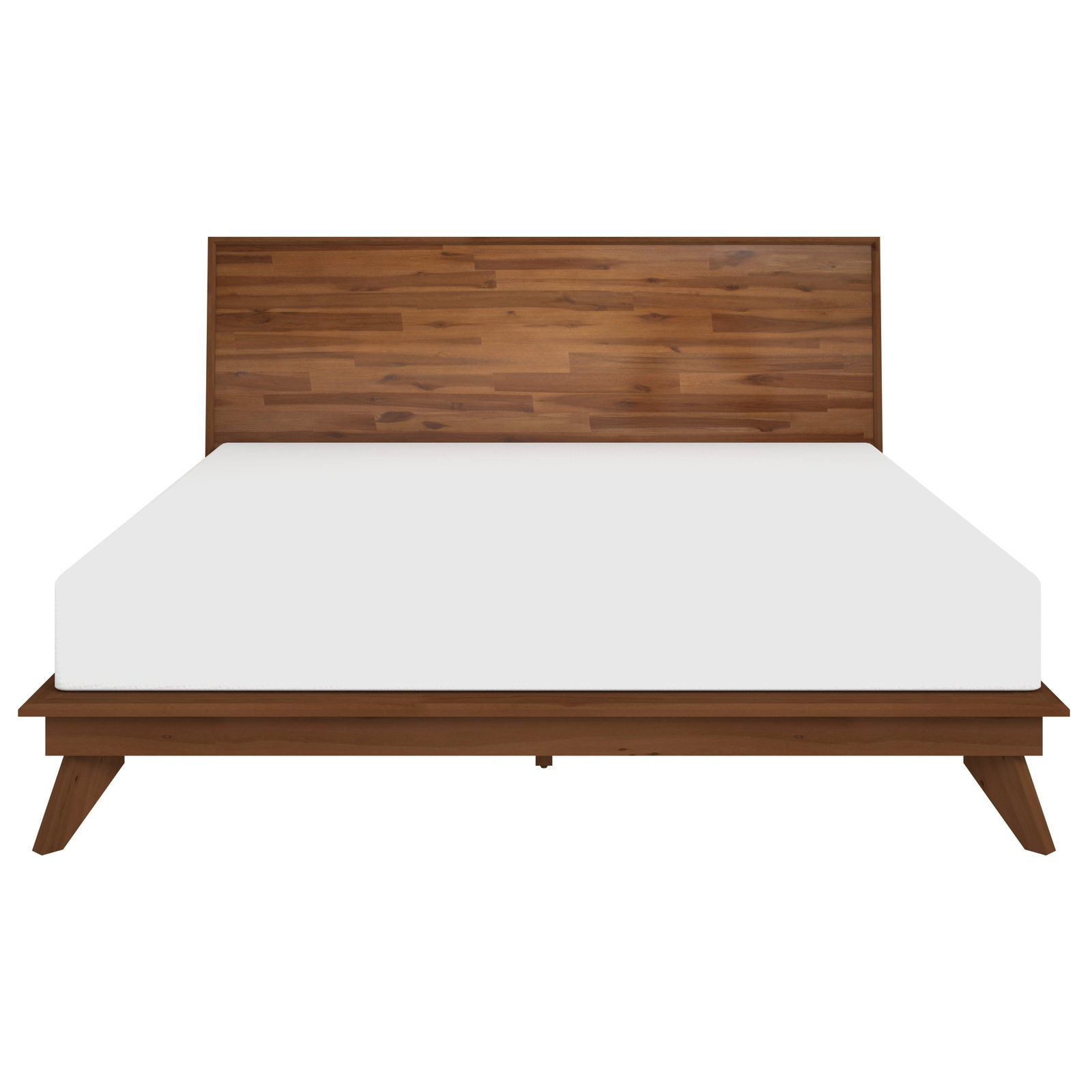 Catrice Upholstered Bed, Walnut, Queen