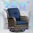 Minaxni Wicker 9 - Person Patio Conversation Set with Cushions-697105048