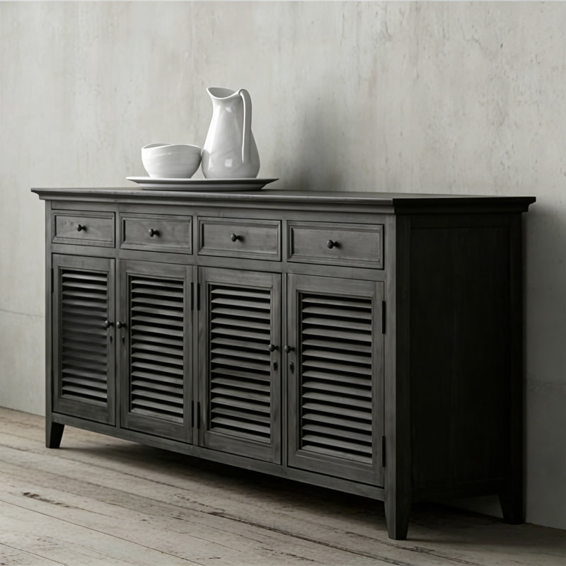 Armoires de cuisine américaine de luxe rétro, Noir