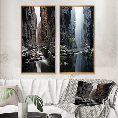" Canyon Photo Eroded Beauty " 2 - Pieces