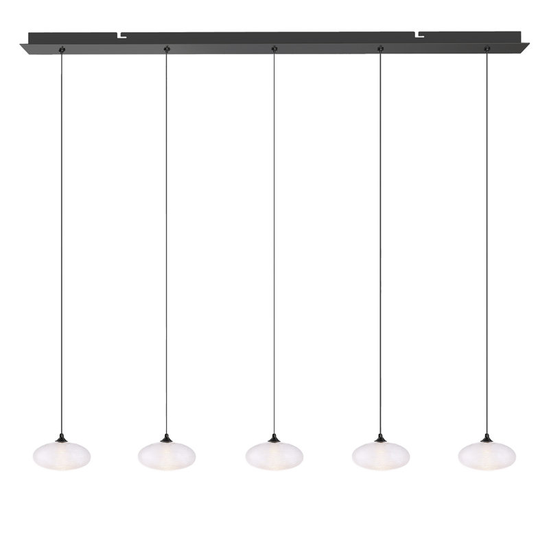 Alvie 5 - Light Cluster Pendant, Matte Black