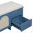 Shoe Storage Bench With Storage And Cushion, 2 Drawers And 2 Rattan Door-68885437