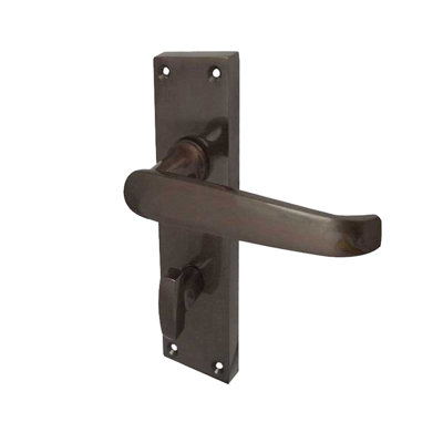 Victorian Straight Bathroom Door Handle