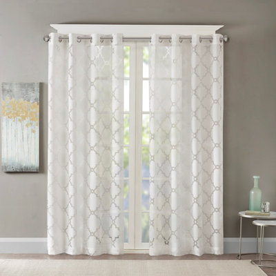 Panneau de rideau transparent Frwork Burnout (seulement 1 panneau PC)