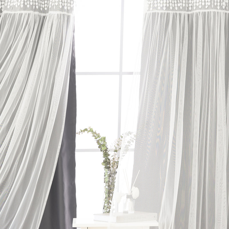 Loar Room Darkening Thermal Curtain Panels, Dark Gray, 52" W x 63" L