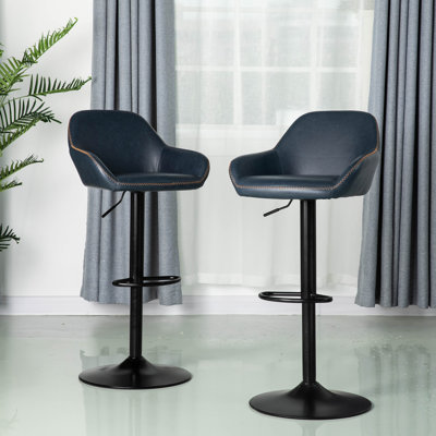 Thibodeaux Swivel Adjustable Height Bar Stool