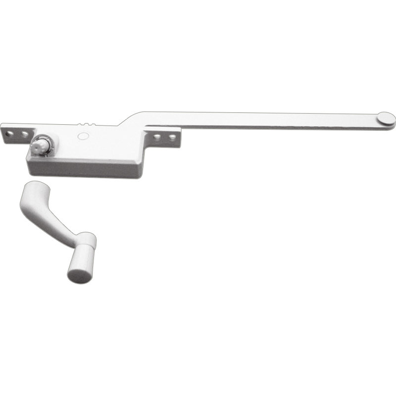 8 po, moulé sous pression blanc, commande à battant, main gauche, type carré (paquet simple)