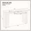 Console moderne 59,05 po avec tiroir