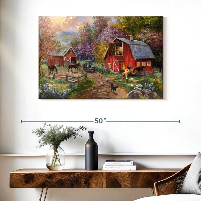 Lilie Horse Farm Glen, 26" H x 39" W