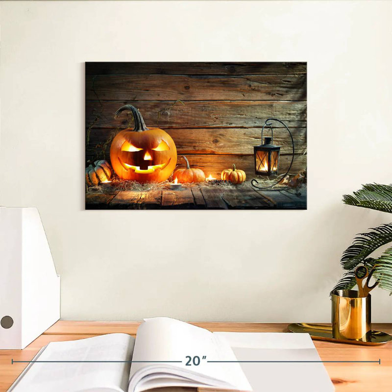 Jack O Lantern rustique, H 8 po x l 12 po