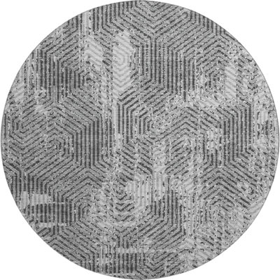 Premium Machine Washable Prisco Gray Rug