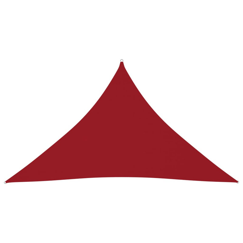 Naplate 4m x 5.8m Triangle Shade Sail, Red