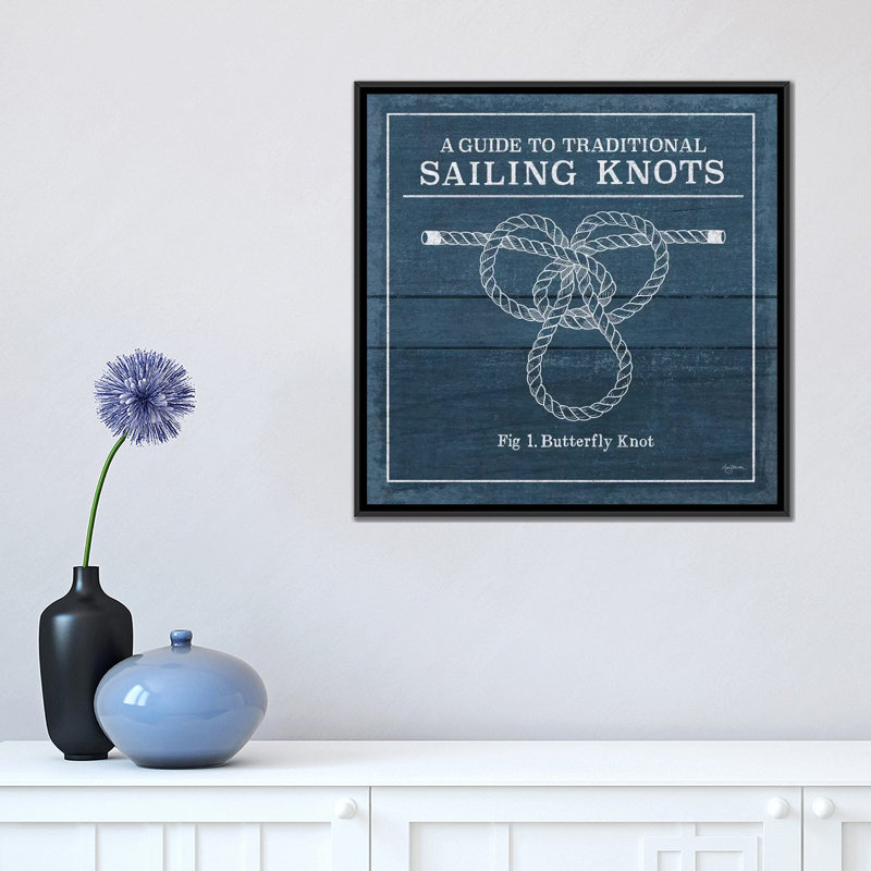 «Vintage Sailing Knots II» par Mary Urban, reproduction sur toile tendue sur châssis, H 37 po x l 37 po x P 1,5 po