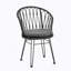 CHAISE, 2PCS avec 2 coussins, gris