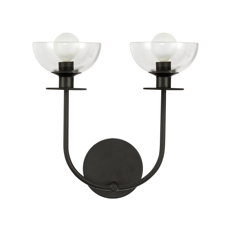 Delisa 2 - Light Vanity Light, Matte Black