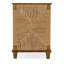 Chiseling Solid Wood Accent Cabinet