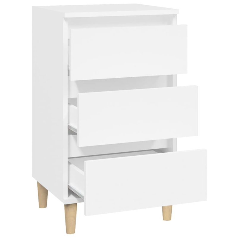 Laci-May 40cm W Bedside Table, White