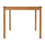 Table de salle à manger en bois d'acacia de 26 po Okemo - Bois franc résistant aux intempéries, quatre pieds en bois robustes, peut accueillir 6 personnes-124391433