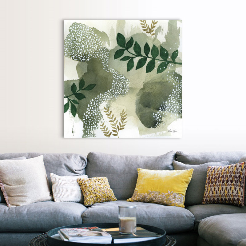 Art mural sur toile Woodland Walk IV, H 48 po x l 48 po, Toile tendue