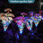 4 Colour Solar Powered Flower Lights Pathway Lamp-98495957