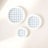 Blue Memory Board Wall Decor 3 - Piece , Oval Shape, Solid Wood Frame, For Living Room Arrangement Styling Of 3, Framed, Modern Design-666657597-666657587