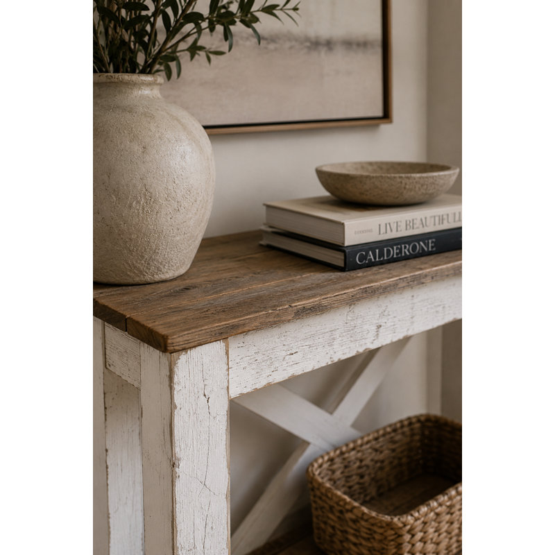 Console en bois massif 36 po Fegan