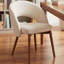 Chaise d'appoint de salle à manger rembourrée Modern-1287601892