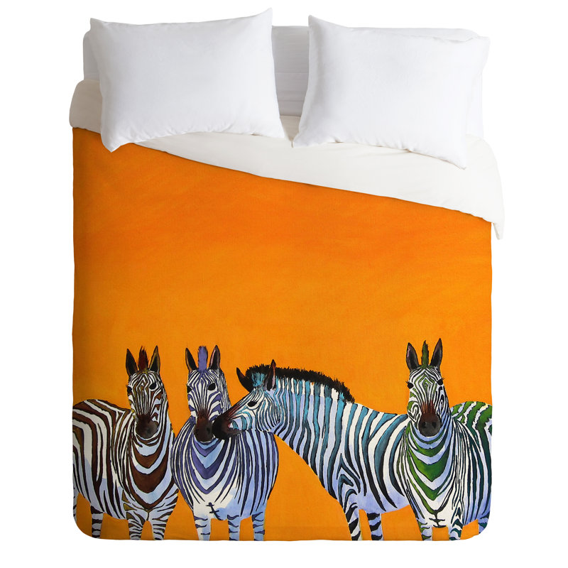 Ensemble de housse de couette Zebras, Housse de couette pour très grand lit et 2 très 