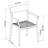 Dugas 7Pc Outdoor Patio Dining Set - Black Chairs