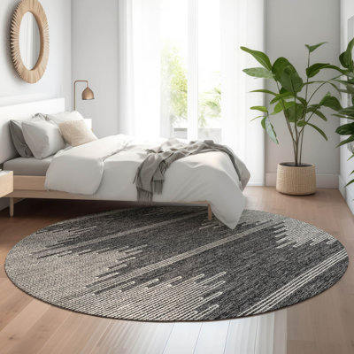 Premium Machine Washable Cerrito Charcoal Rug