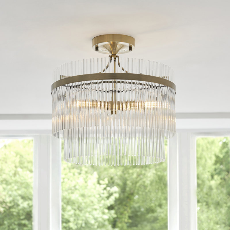 Geira Glass Semi Flush Mount