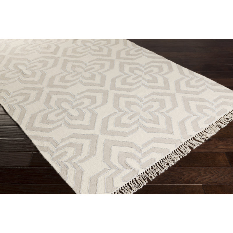 Roselawn Wool Geometric Indoor Rug, Rectangle 4' x 6'