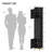 4-Tier Narrow Tall Storage Cabinet With Adjustable Feet, For Small Space Bathroom, Kitchen, Living Room, Laundry, Black