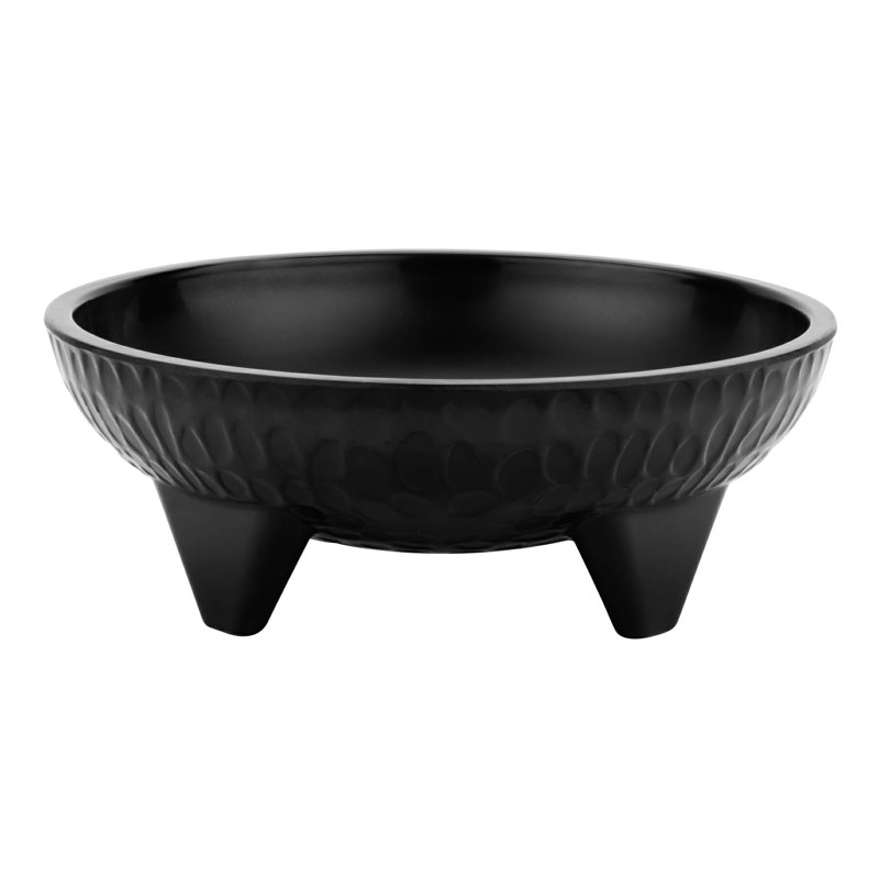 MOJ-804-BK - Bol Molcajete de 2 pintes, 9 pintes, 4 po de profondeur, 0,2 gallon