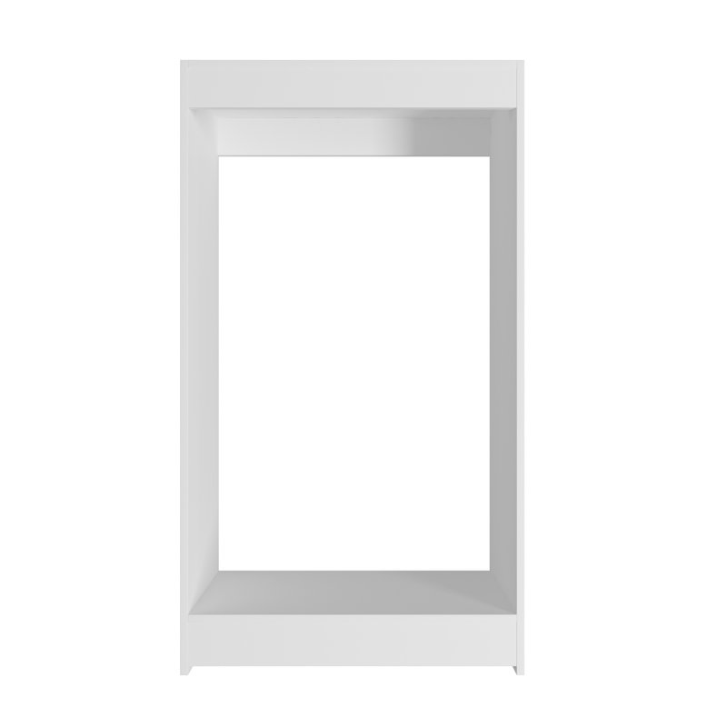 Double Hanging Closet Unit Closet System, White, 46" x 25.5" x 14"