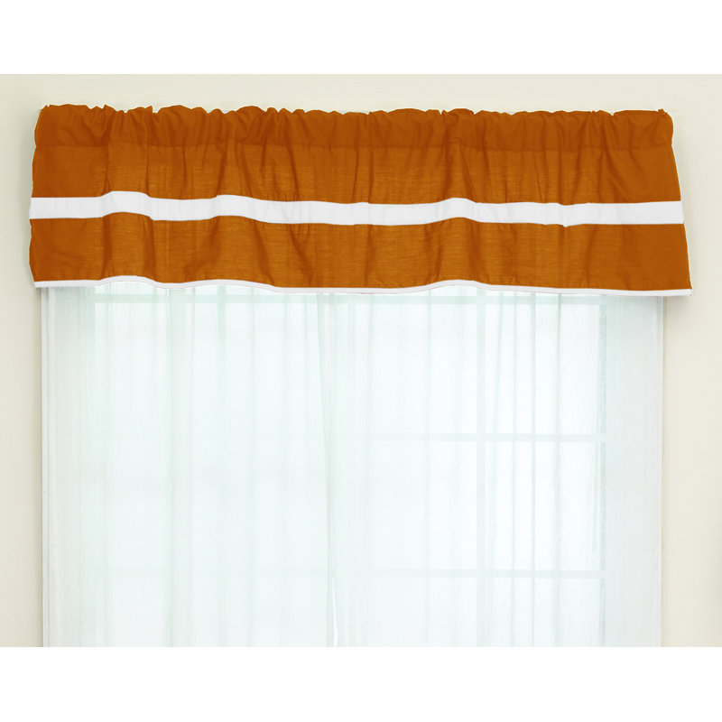 Jupe de fenêtre 72 po Tingley, Orange / blanc