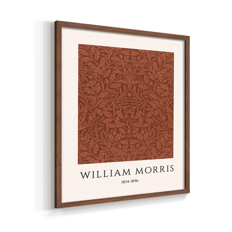 William Morris XVI Framed Print - Set of 4, Natural, 10" H x 32" W