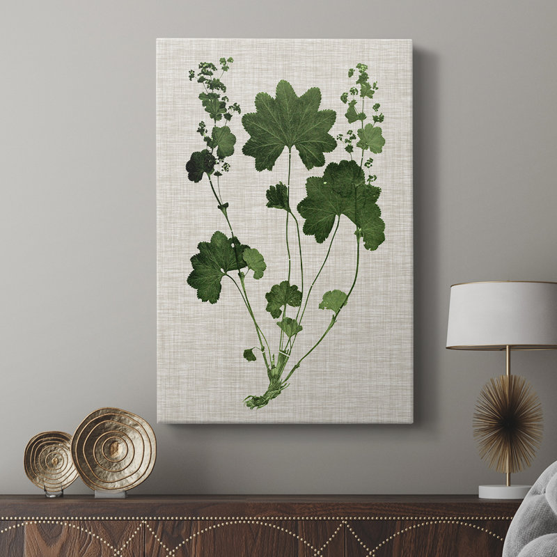 Feuillage de forêt sur toile de lin - galerie Cavas sur mesure, H 18 po x l 12 po